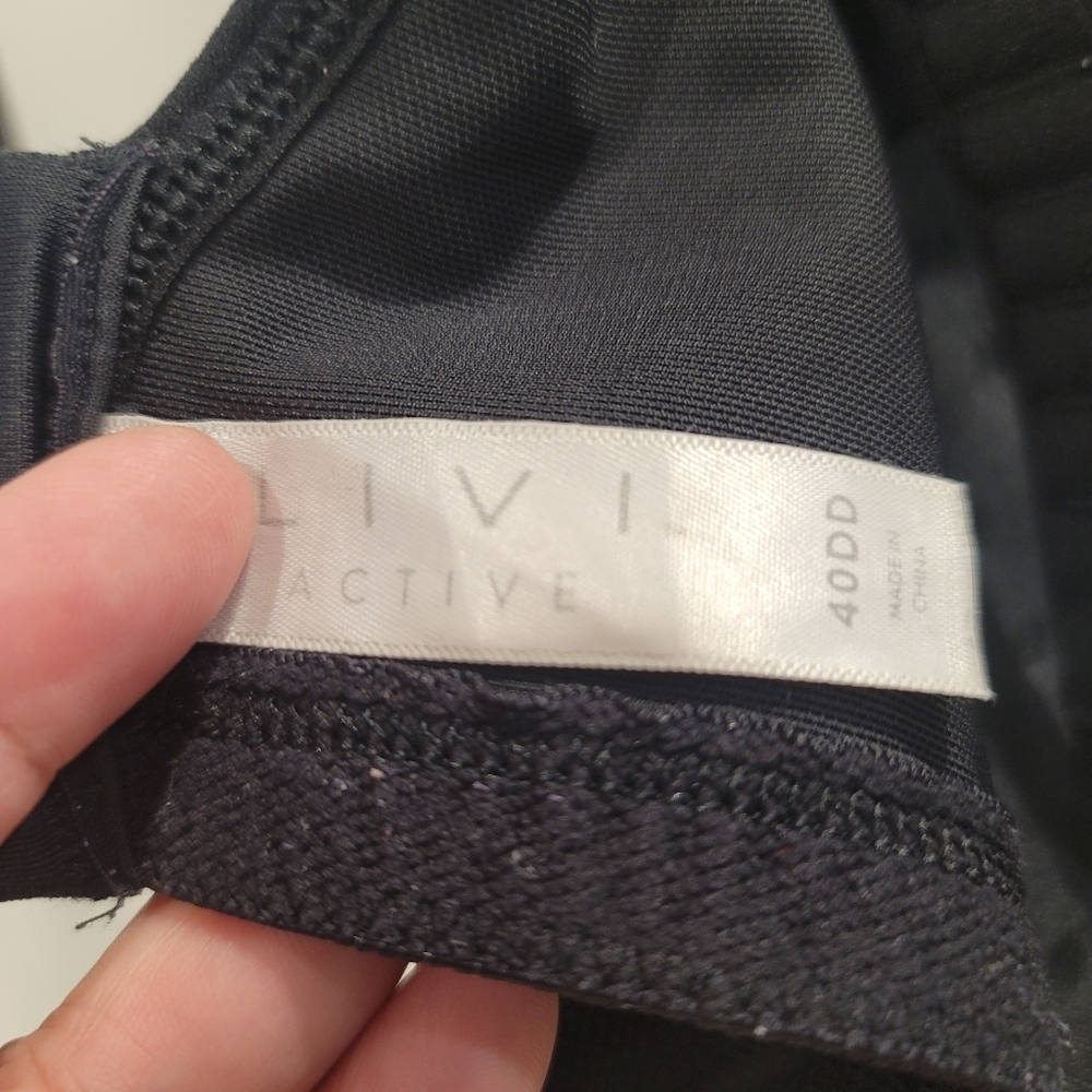 Sz 40DD Black Livi Active Molded Underwire Sports Bra - Picture 5 of 6